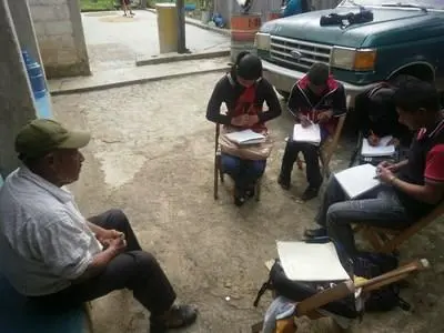 Narración de cuento oral, Lomantán.